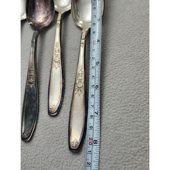 Lot 3 Teaspoons 1847 Rogers Bros. Antique AMBASSADOR Silverplate Ca 1919 - Picture 5 of 6